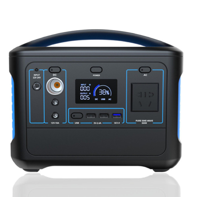 Type C Field Power Supply 110V 220V 500wh Mobile Portable Emergency Battery Power Supply 1000W MPPT Peak